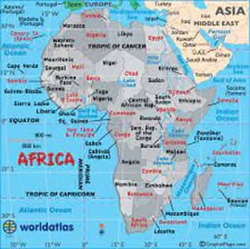 map of Africa
